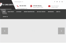 Tablet Screenshot of nvcargologistics.com